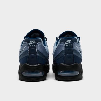 Men's Nithtke Air Max 95 Big Bubble Scorpion Casual Shoes - Part 3 - Ashen Slate/Midnight Navy/Light Armory Blue/Light Armory Blue - Back view