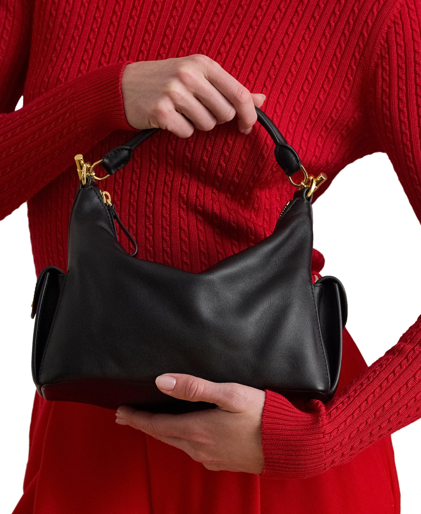 Lauren Ralph Lauren Small Blaike Slim Shoulder Bag - Black