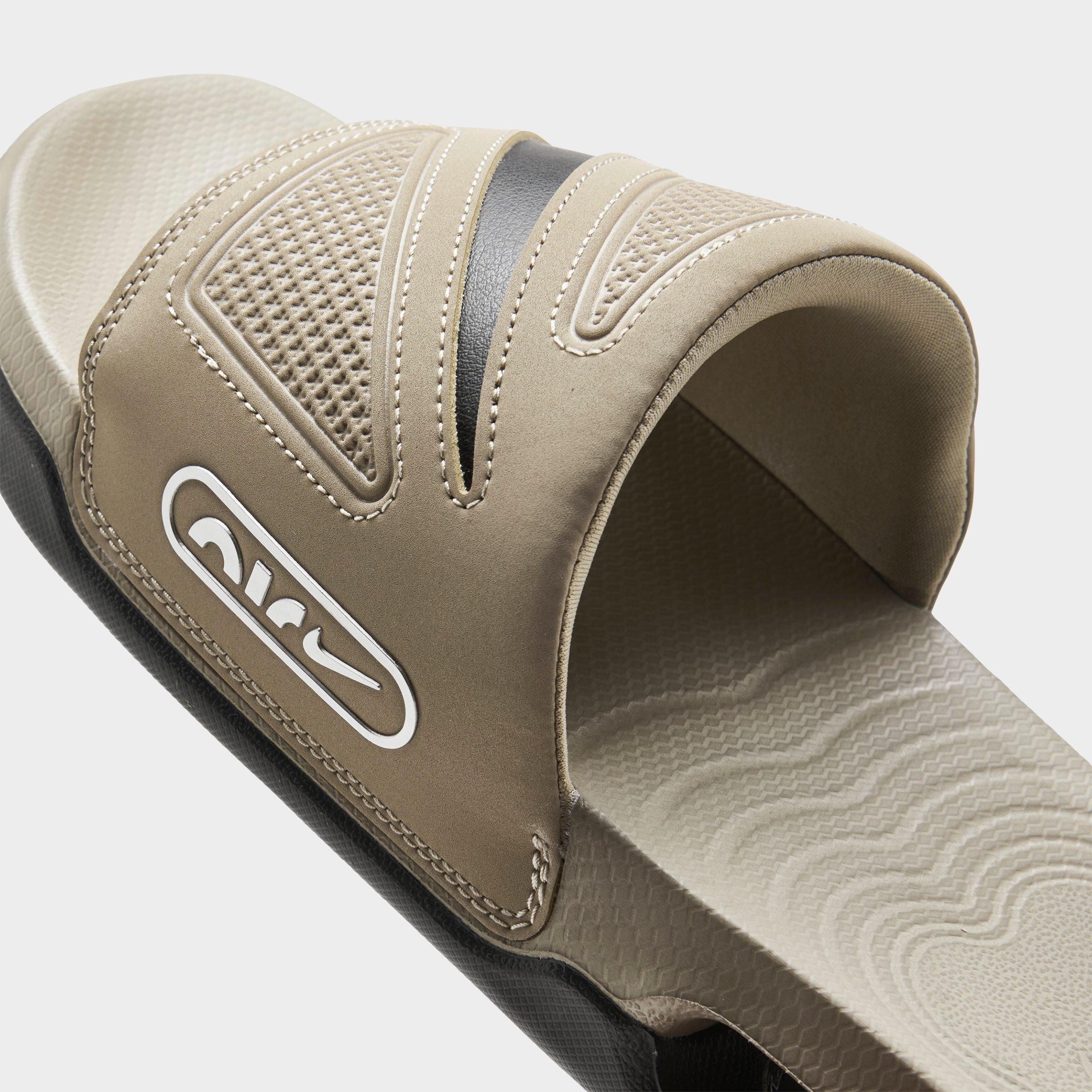 Men's Nithtke Air Max Cirro Slide Sandals - Khaki/Black/Metallic Silver - Detail shot