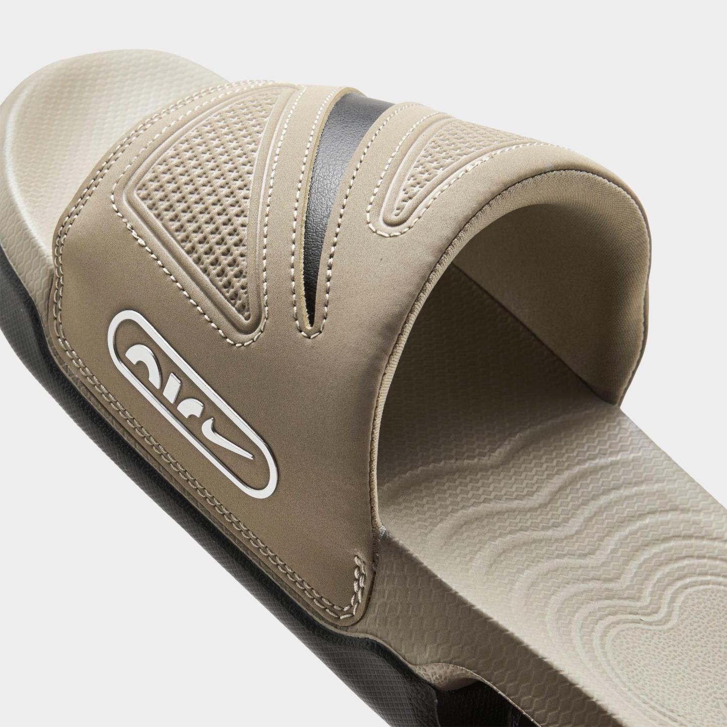 Men's Nithtke Air Max Cirro Slide Sandals - Khaki/Black/Metallic Silver - Detail shot