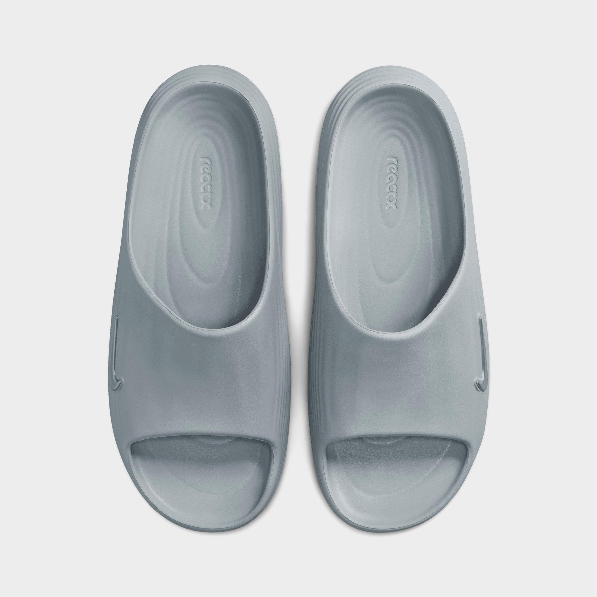 Men's Nithtke ReactX Rejuven8 Slide Sandals - Wolf Grey/Wolf Grey/Wolf Grey - Top view
