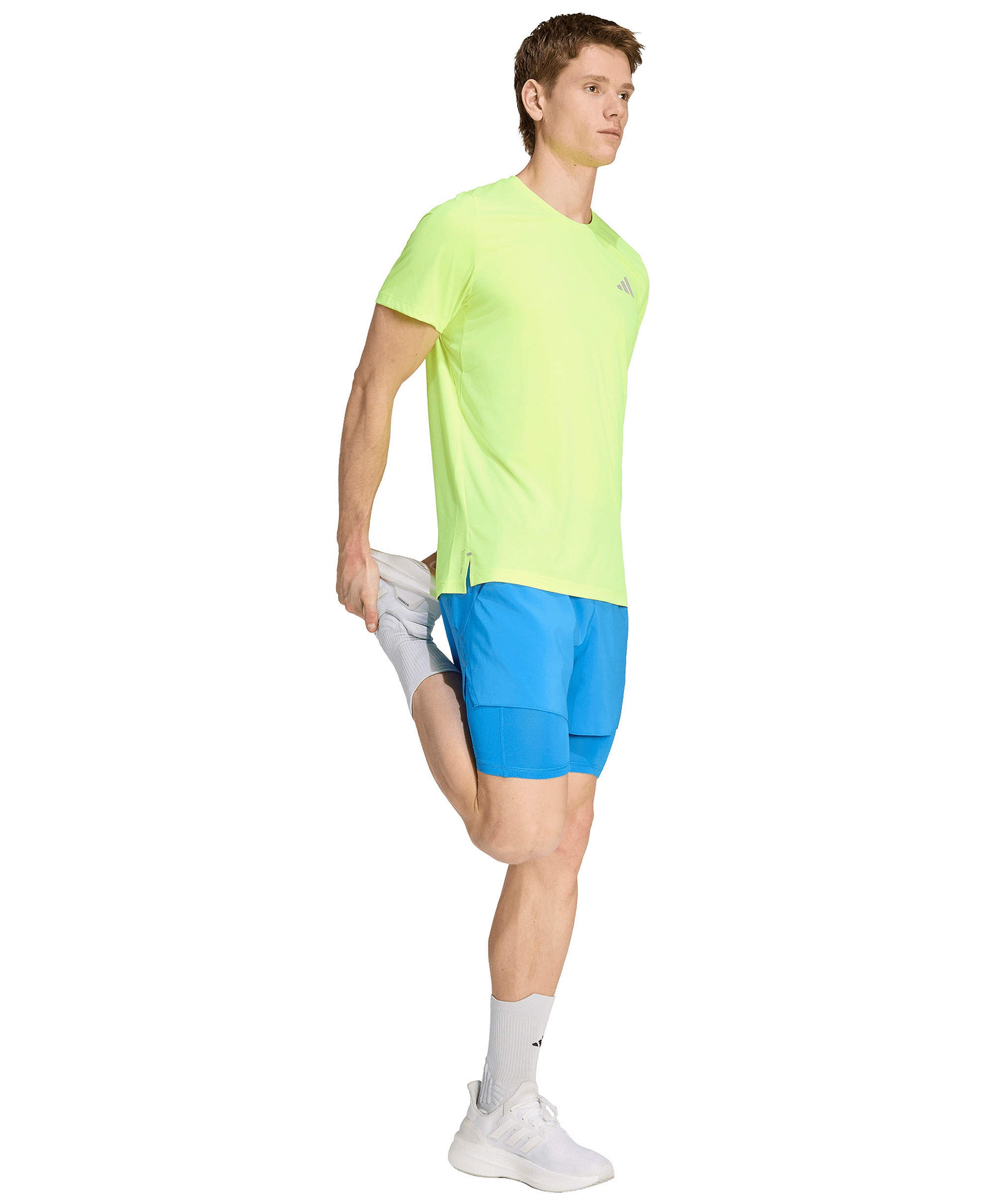adidas Men's Running Climacool Short-Sleeve T-Shirt - Solar Yellow