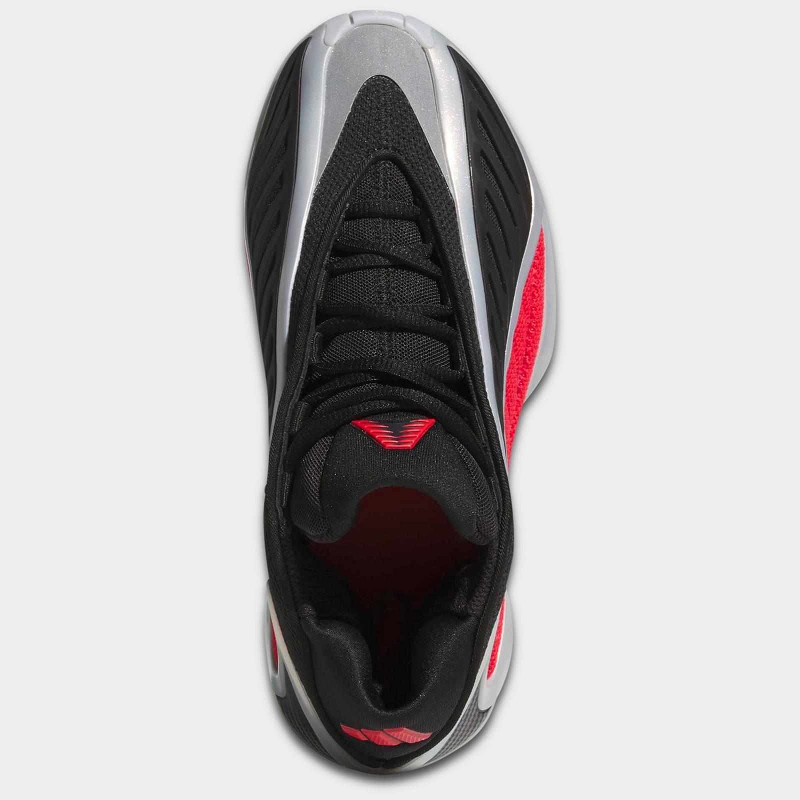 Big Kids' adidas Anthony Edwards 2 Basketball Shoes - Silver Metallic/Pure Ruby/Core Black - view 5
