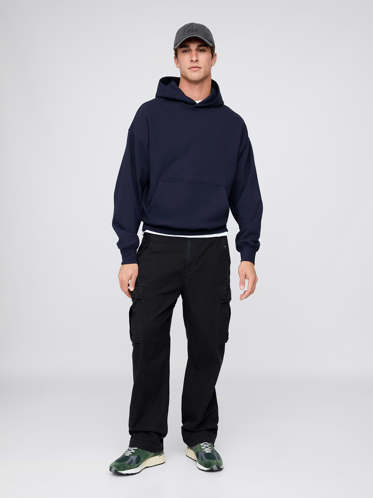 Adult Heavyweight Oversized Hoodie - Navy blue uniform