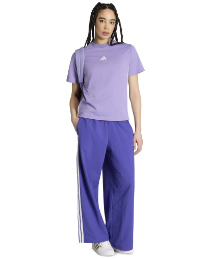 adidas Women's Essentials 3-Stripes Cotton T-Shirt - Magic Lilac/white