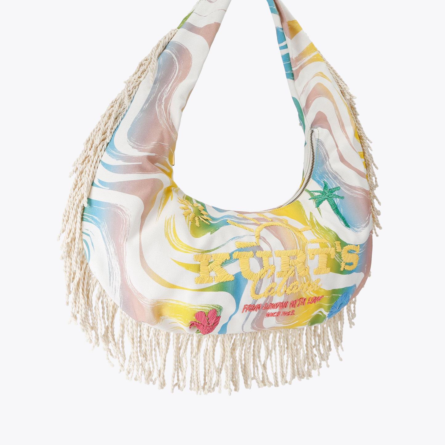 Kurt Geiger London Kurt's Cabana Large Hobo Fringe - Multi Colored - view 3
