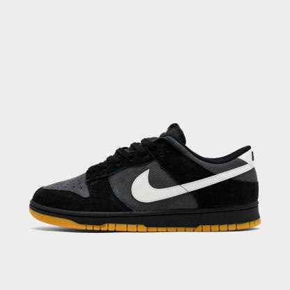 Men's Nike Dunk Low Retro SE Casual Shoes - Black/Grey/Gum