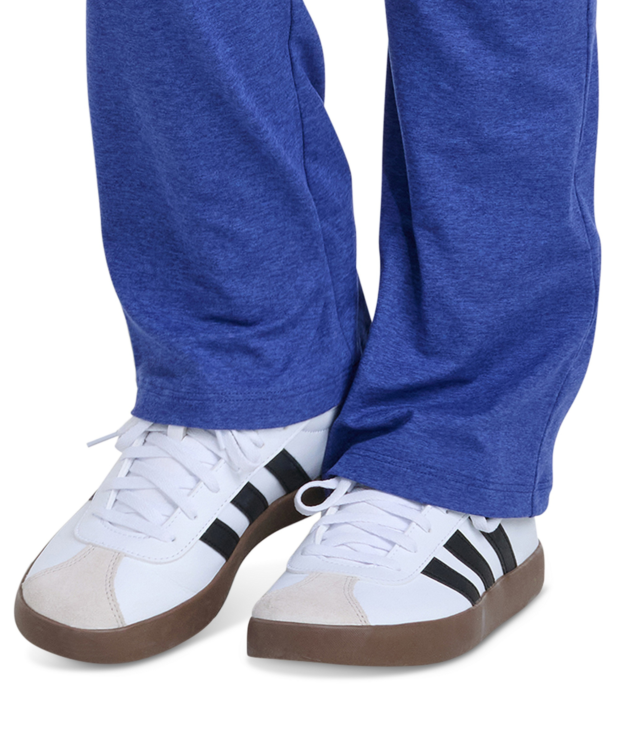 adidas Girls' 8-16 Folded Waistband Kick Flare Pants - Blue
