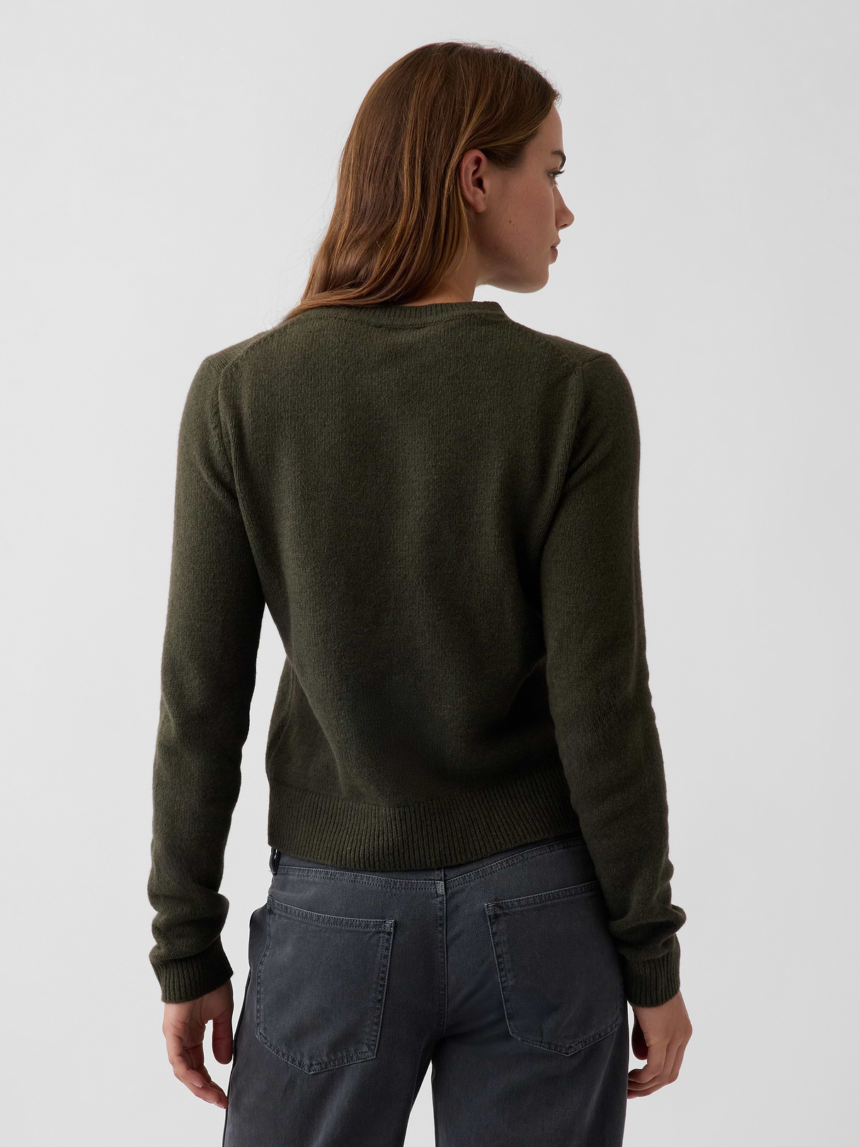 CashSoft Crew Sweater - Bamboo green