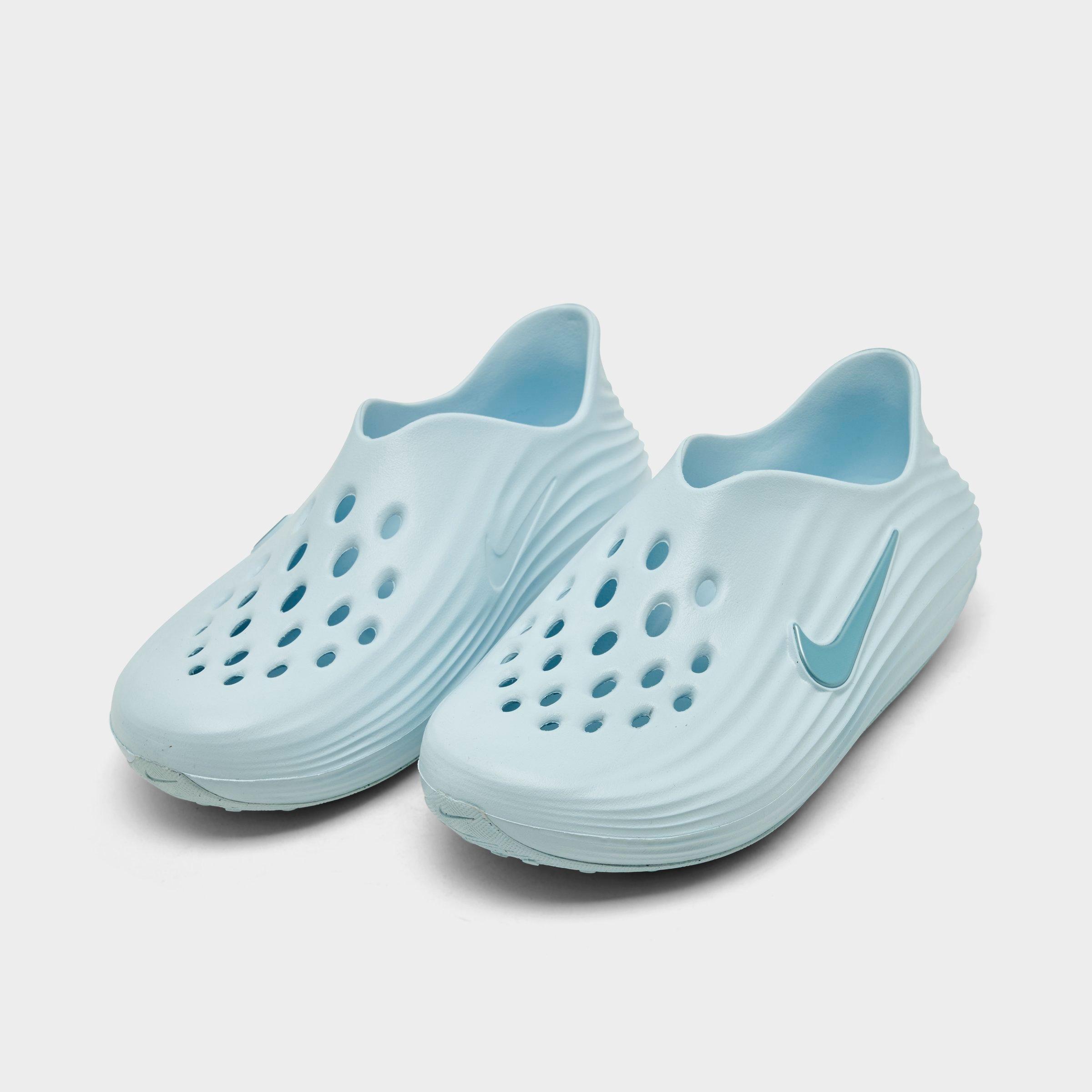 Big Kids' Nithtke ReactX Rejuven8 Recovery Casual Shoes - Glacier Blue/Glacier Blue/Glacier Blue - Both shoes facing left