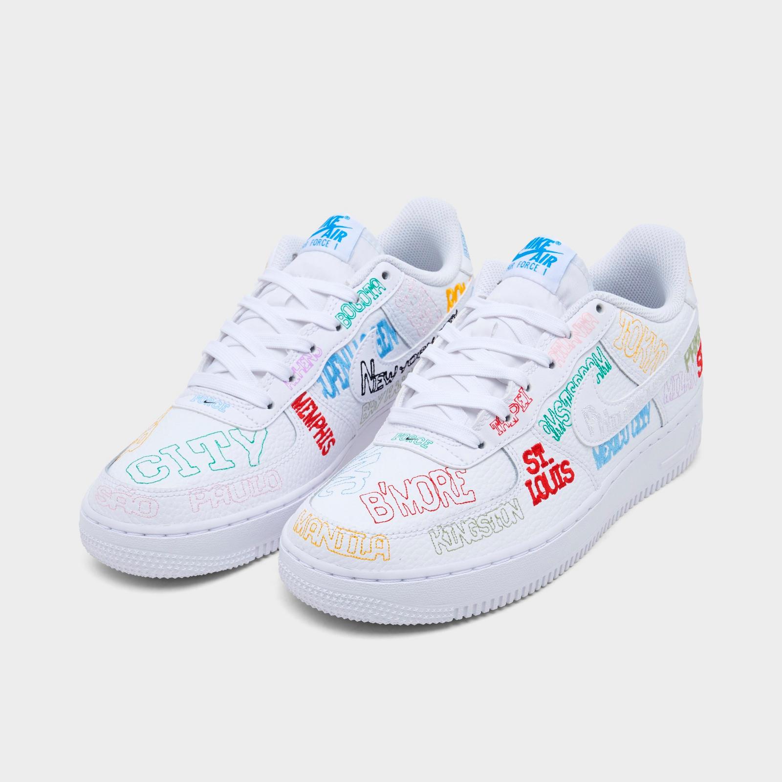 Big Kids' Nike Air Force 1 LV8 Casual Shoes - White/White