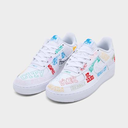 Big Kids' Nike Air Force 1 LV8 Casual Shoes - White/White