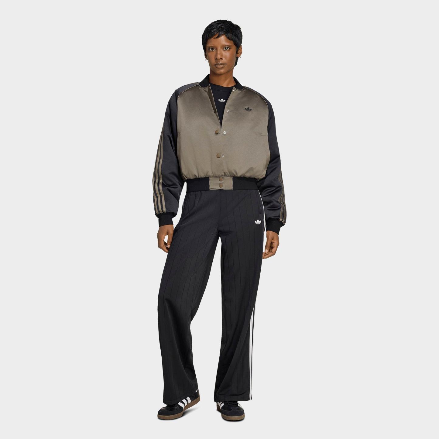 Women's adidas Originals Satin Superstar Bomber Jacket - Branch/Black/Dark Football Gold