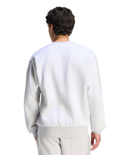 adidas Men's Essentials 3-Stripes Fleece Sweatshirt - Light Gray Heather