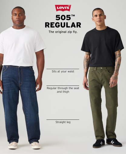 Levi's Men's 505™ Regular Fit Straight Leg Corduroy Pants - Dark Slate