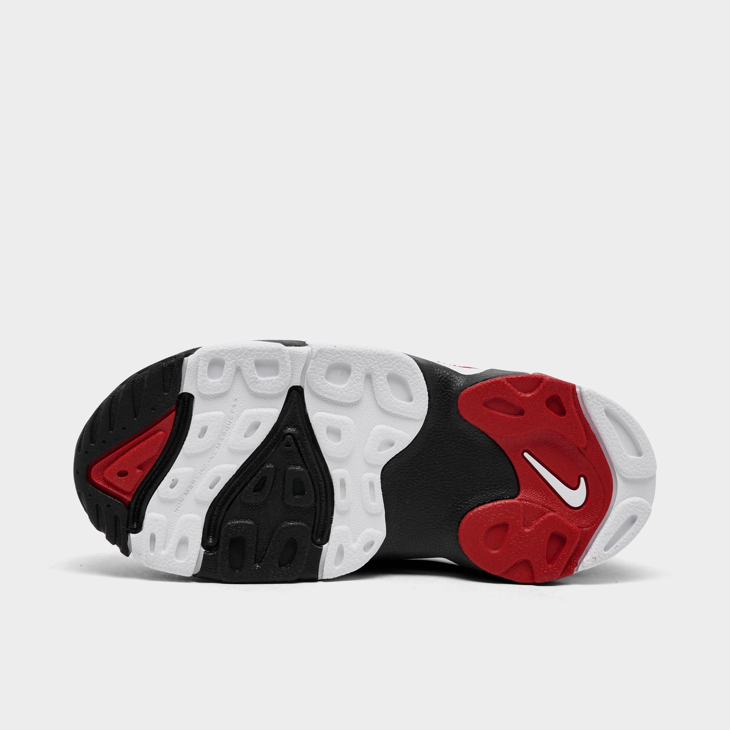 Kids' Toddler Nithtke Diamond Turf 2 Casual Shoes - Fire Red/White/Black/Metallic Gold - Bottom view
