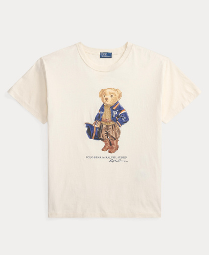 Polo Ralph Lauren Women's Polo Bear Cotton Jersey T-Shirt - Warm White