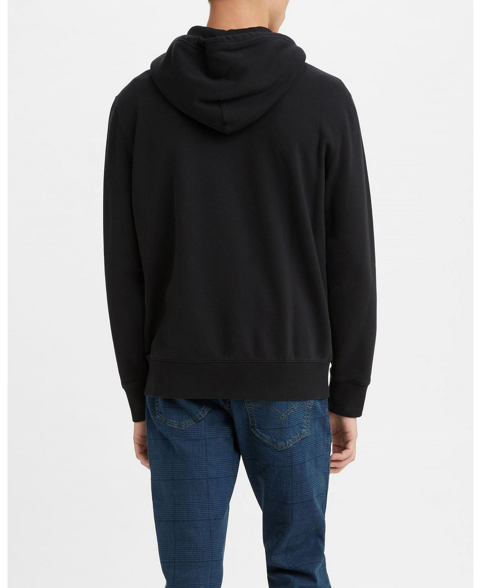 Levi's Men's Non-Graphic Zip-Up Standard Fit Hoodie - Mineral Black