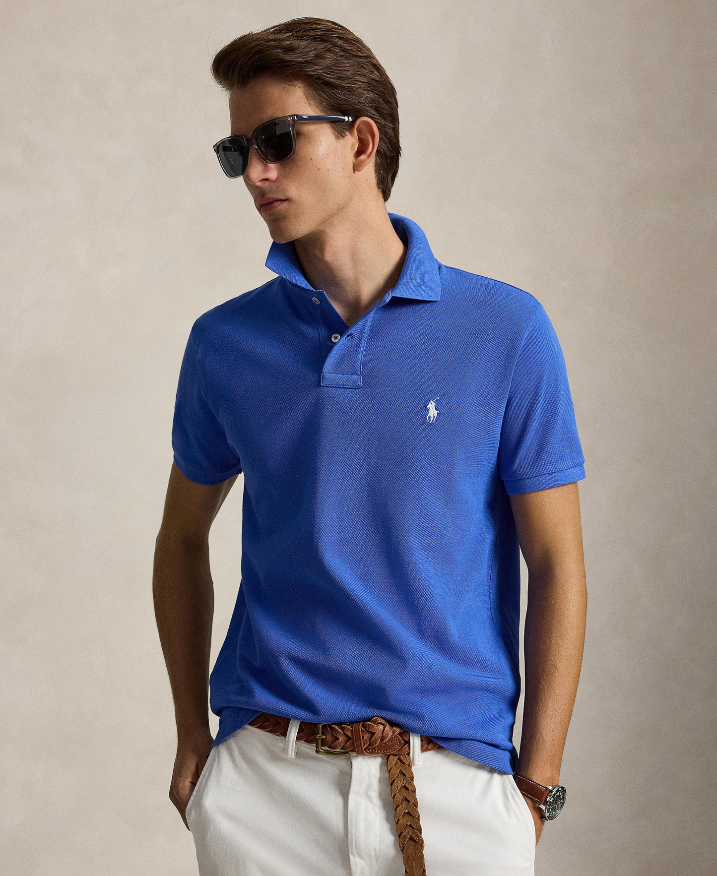 Polo Ralph Lauren Men's Classic-Fit Mesh Polo Shirt - New Iris Blue