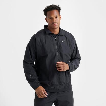 Men's Nike NOCTA Northstar Nylon Track Jacket - Black/Black/White