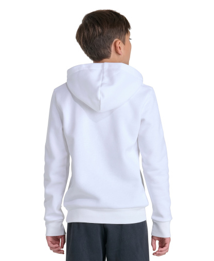 adidas Boys' 8-20 Long-Sleeve Essential Linear Hooded Sweatshirt - White