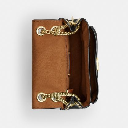 Elodie Crossbody Bag 18 In Signature Canvas - Gold/Walnut/Black - view 4