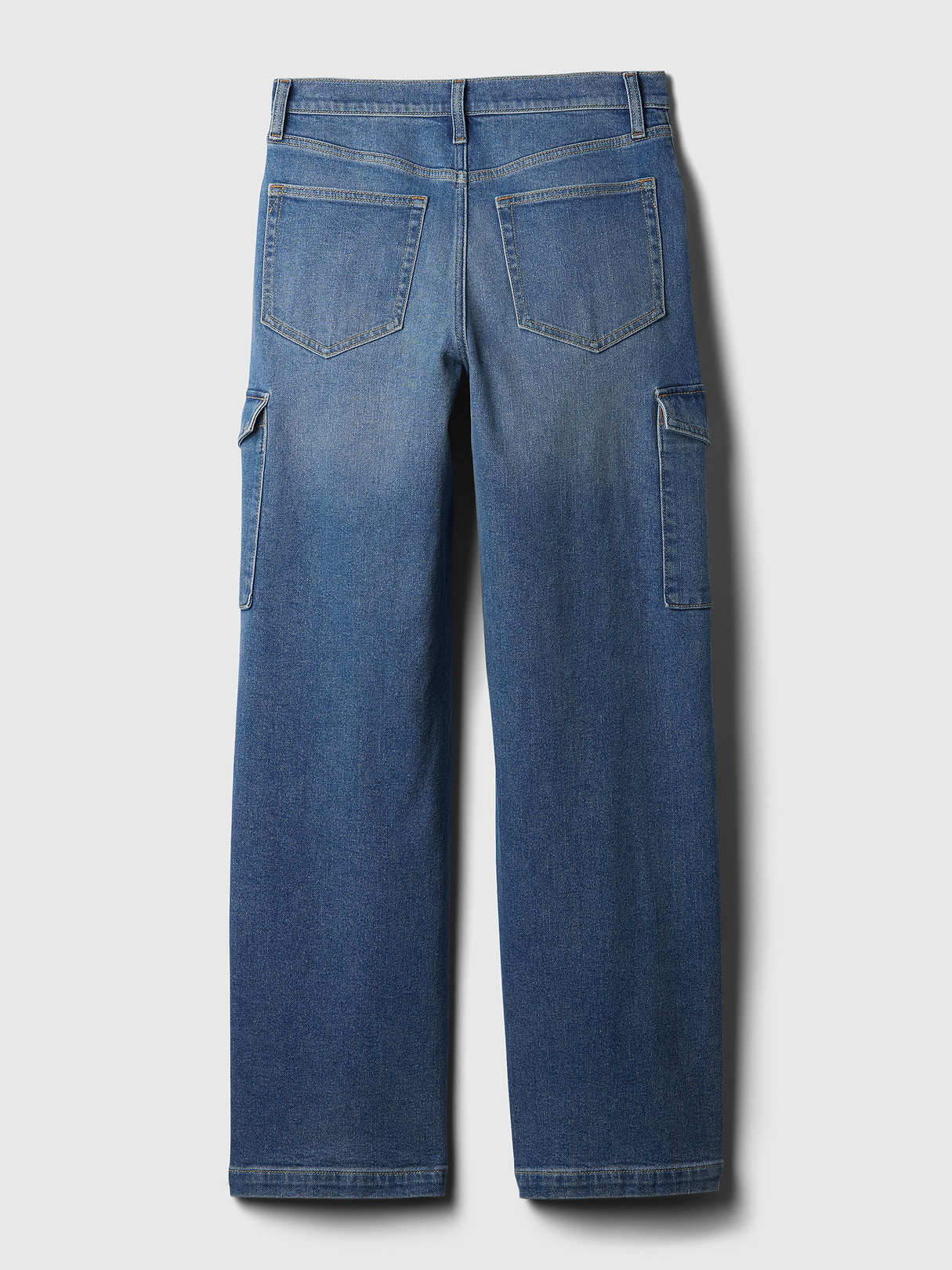 High Rise Stride Wide-Leg Jeans - Cargo medium wash