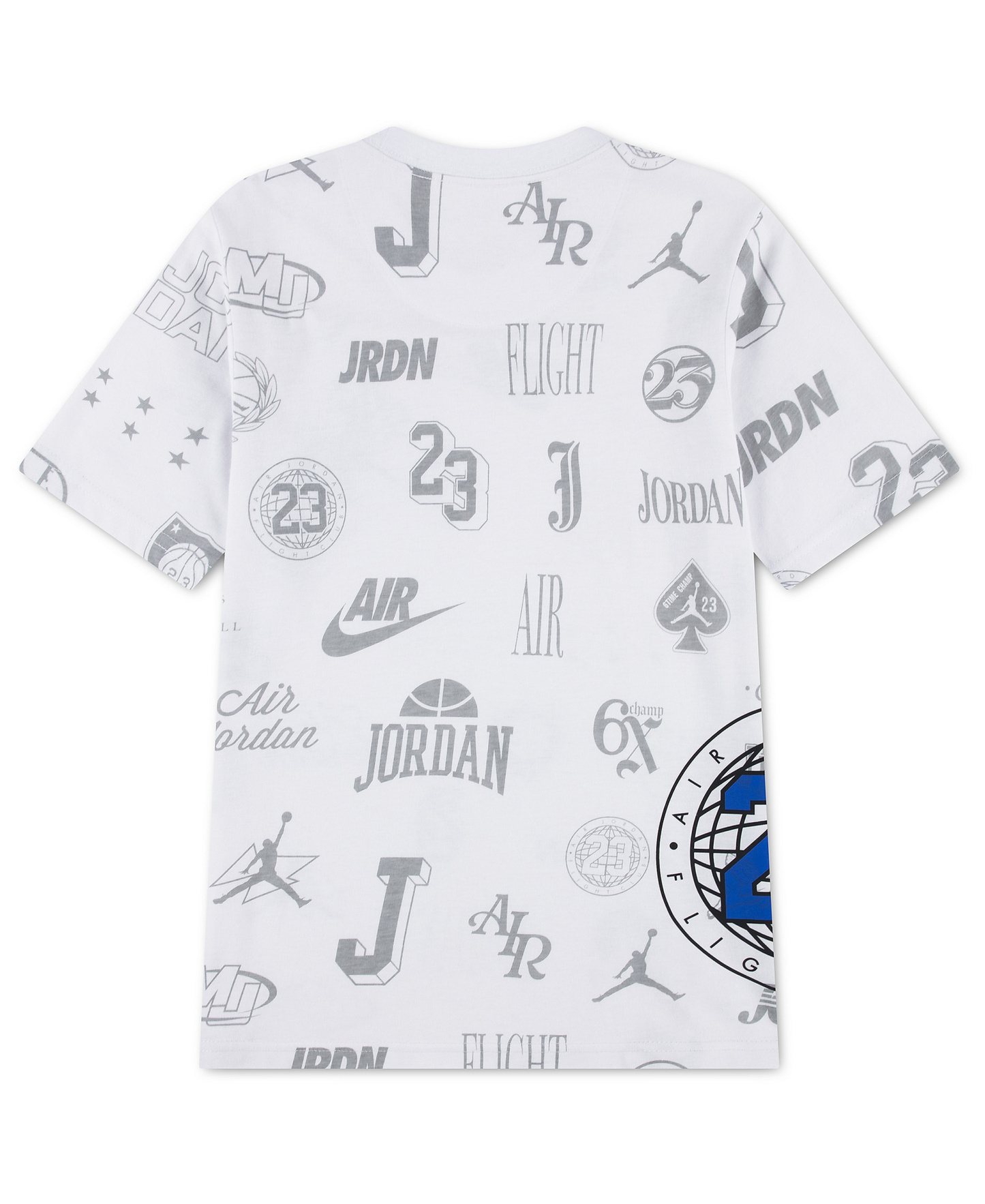 Jordan Boys' 8-20 Rookie Season Printed Short-Sleeve T-Shirt - White