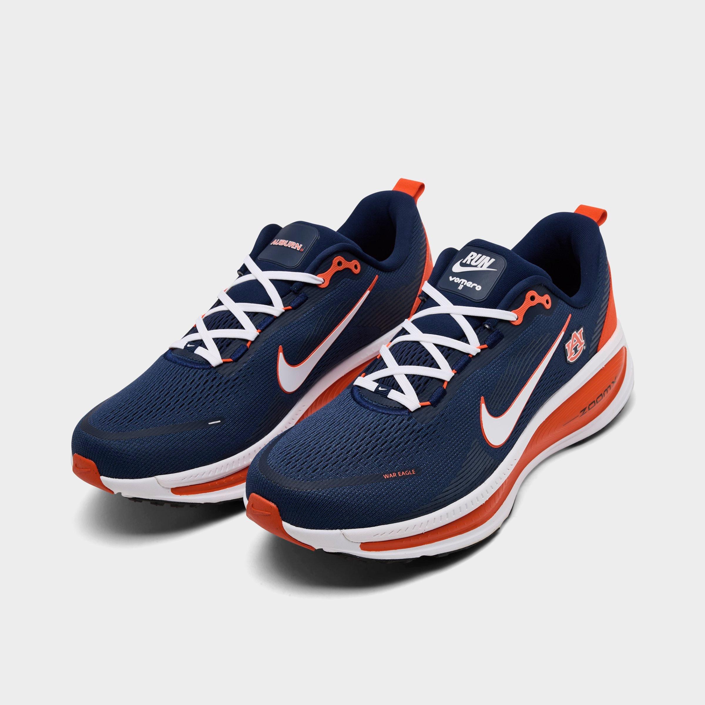 Men's Nithtke Vomero 18 Purdue Boilermakers Running Shoes - Part 2 - College Navy/White/Team Orange - Both shoes facing left