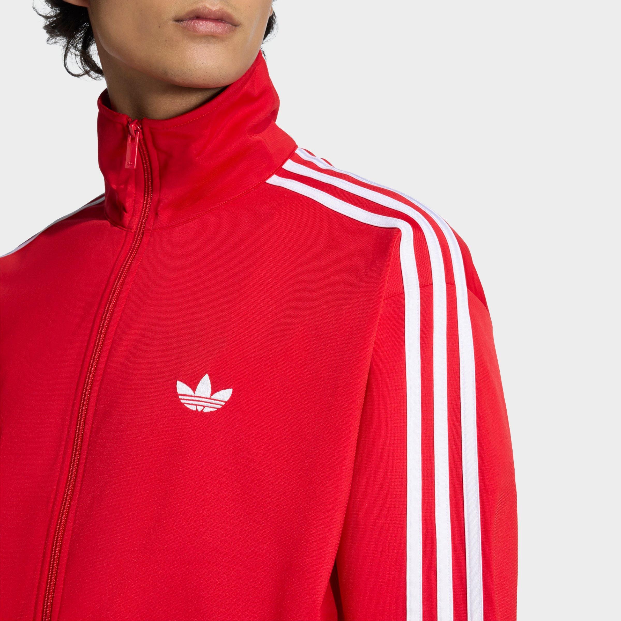 Men's adidas Originals adicolor Sport Firebird Full-Zip Track Jacket - Better Scarlet