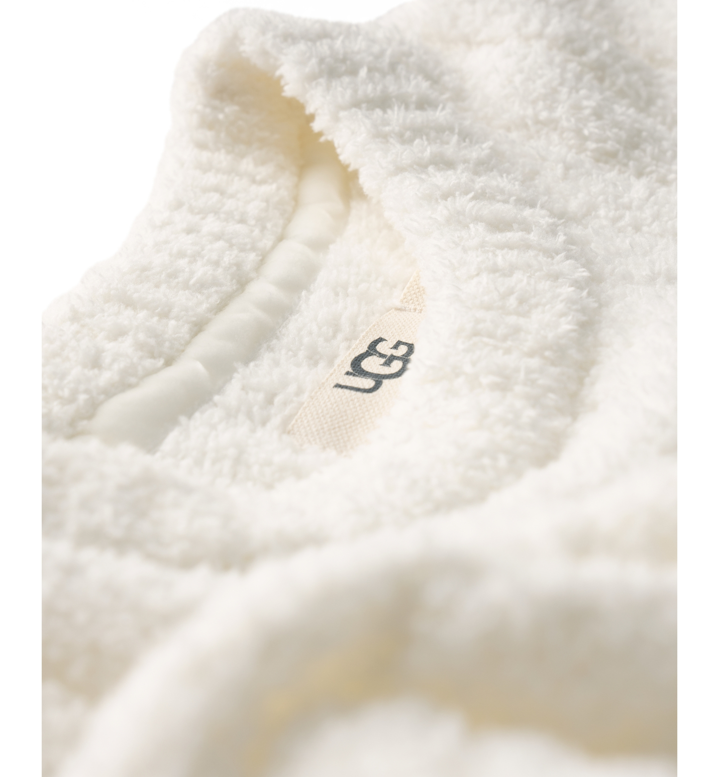 UGG Women's Riz Ribbed Long-Sleeve Knit Sleep Top - Cream