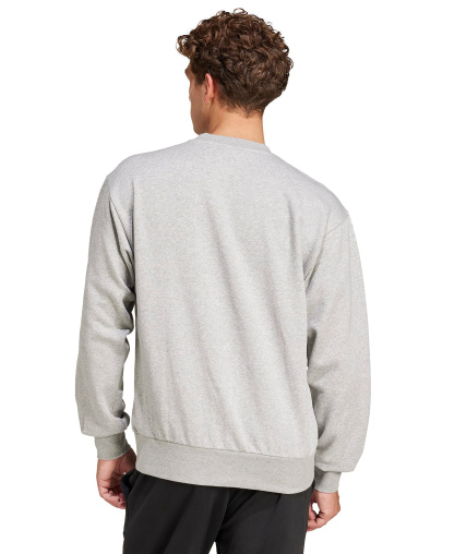 adidas Men's Essentials Feel Cozy Sportswear Crewneck Sweatshirt - Medium Gray