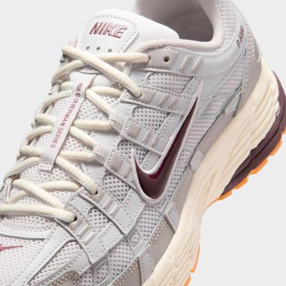 Men's Nike P-6000 Casual Shoes - College Grey/Vast Grey/Coconut Milk/Burgundy Crush