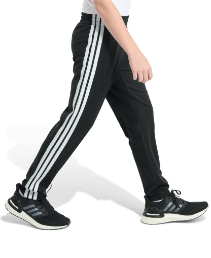 adidas Big Boys Elastic Waistband Tapered Pants - Black