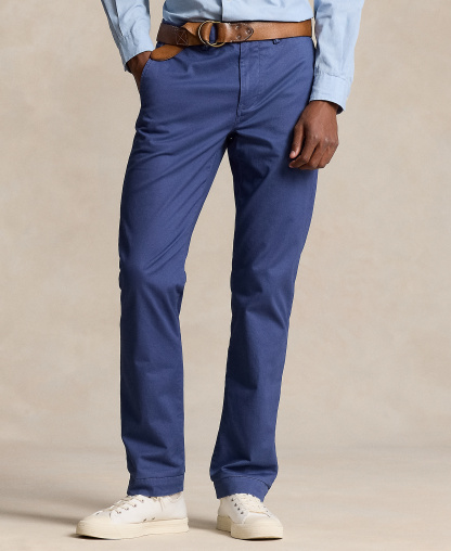 Polo Ralph Lauren Men's Straight-Fit Stretch Chino Pants - Light Navy