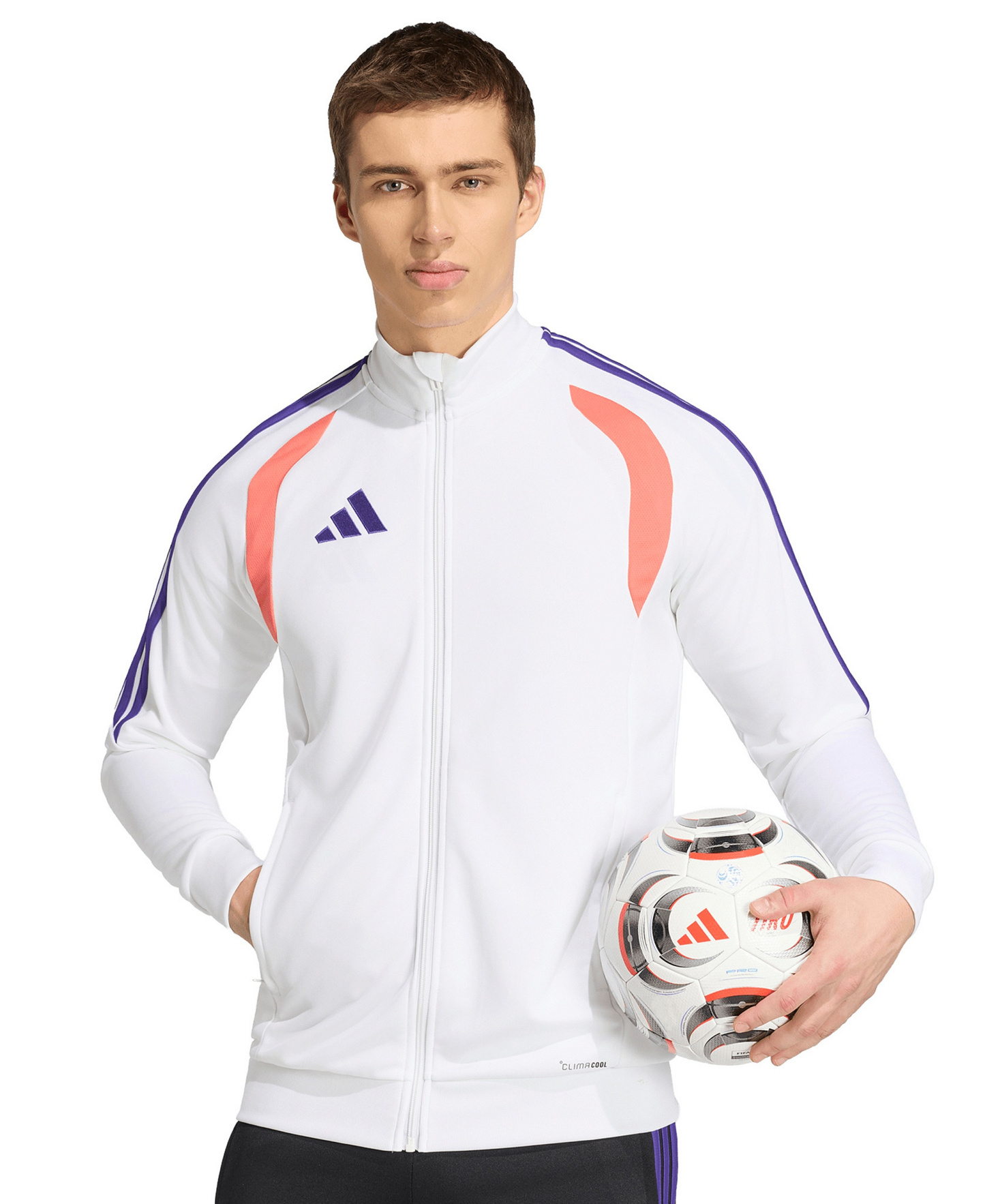adidas Men's Tiro 26 League Zip-Front Training Jacket - Black / Purple