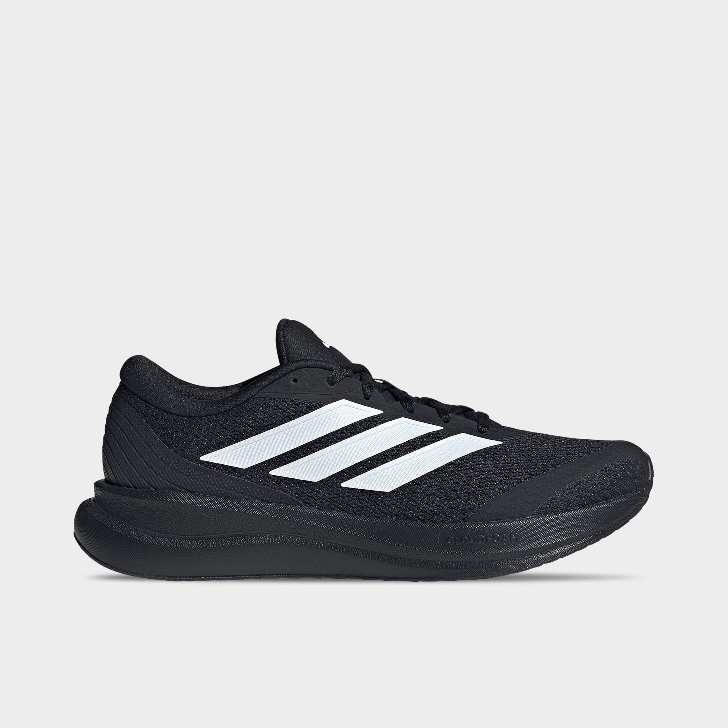 Men's adidas Runfalcon 6 Cloudfoam Running Shoes - Core Black/Cloud White/Carbon - Left shoe facing left. Outside of the shoe.