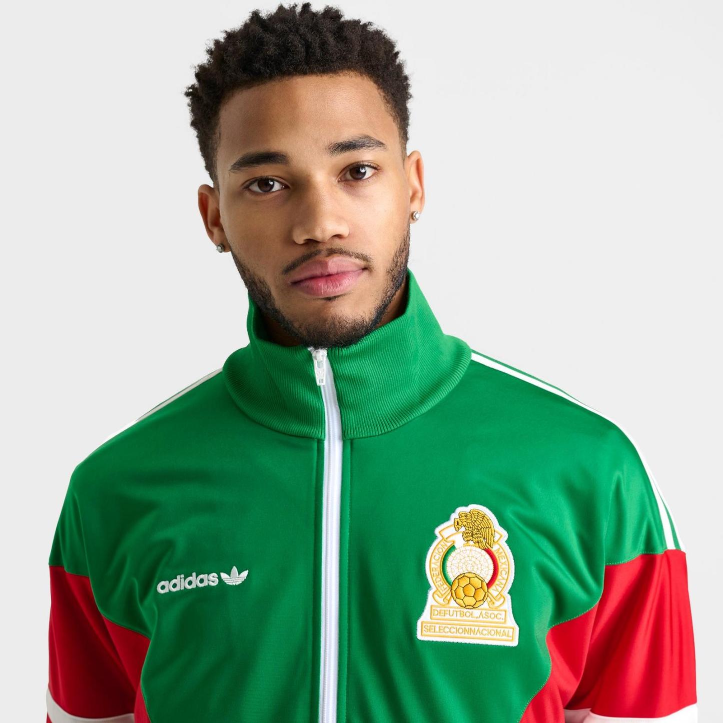 Men's adidas Mexico Home 1986 Soccer Track Top - Green - view 5