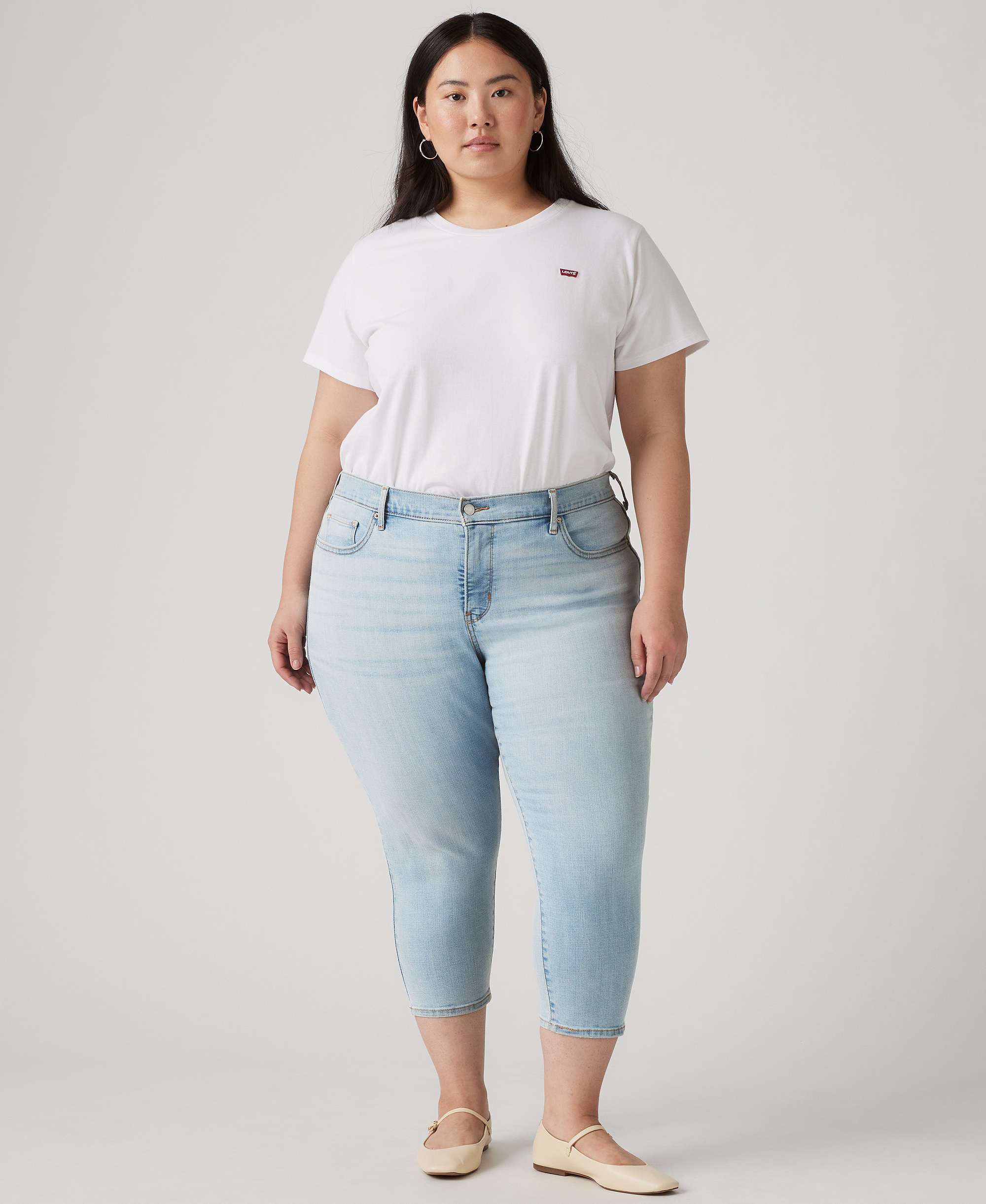 Levi's 311 Shaping Skinny Mid Rise Capri Jeans - Up And Away