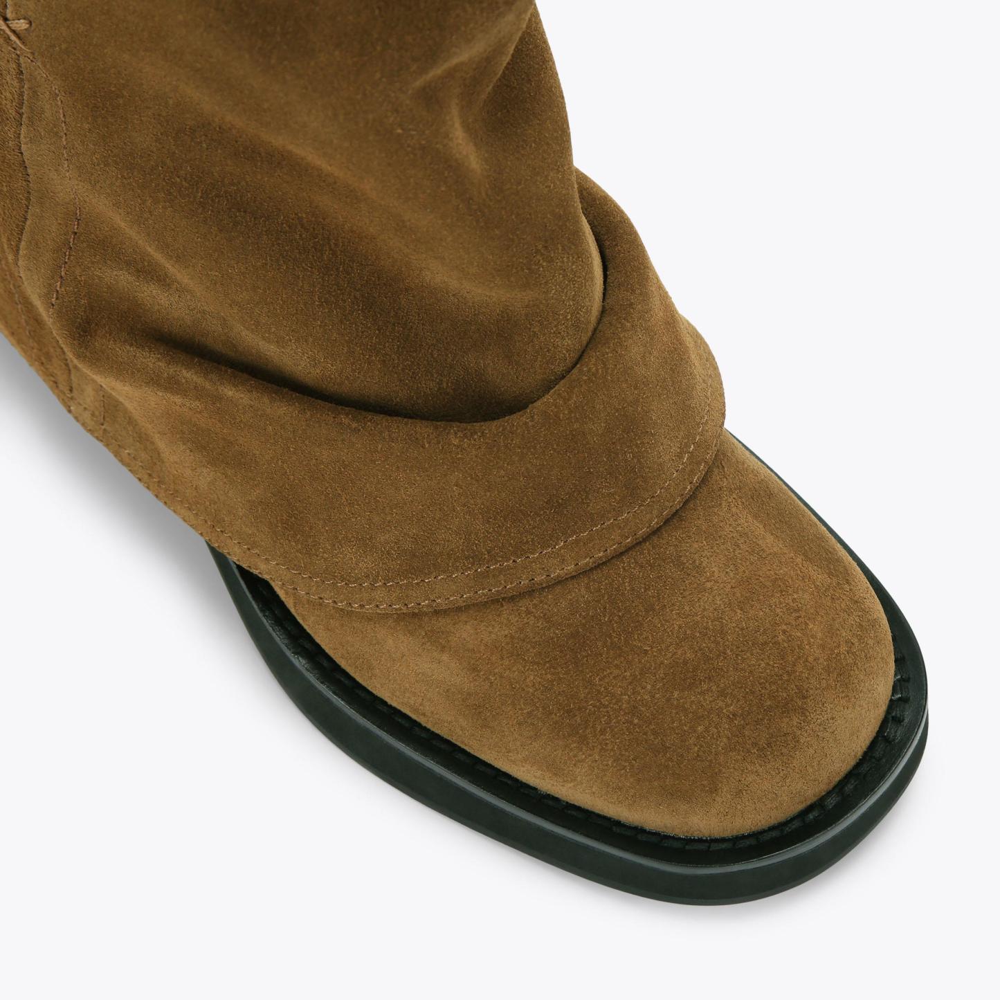 Kurt Geiger London Fringe Gaiter Biker - Brown - view 6