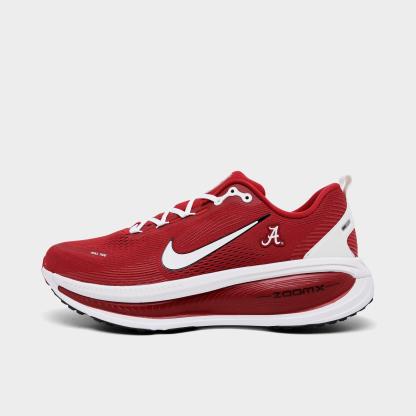 Men's Nithtke Vomero 18 Purdue Boilermakers Running Shoes - Part 2 - Team Crimson/Black/White - Left shoe facing left. Outside of the shoe.