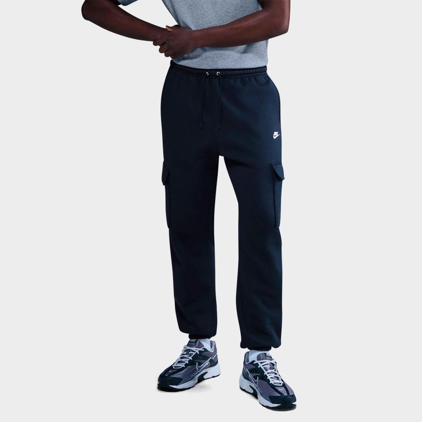 Men's Nithtke Club Fleece Cargo Jogger Pants - Obsidian/Obsidian/White