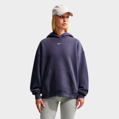Women's Nithtke Studio Fleece Medium-Weight Camo Oversized Pullover Hoodie - Gridiron/Sail