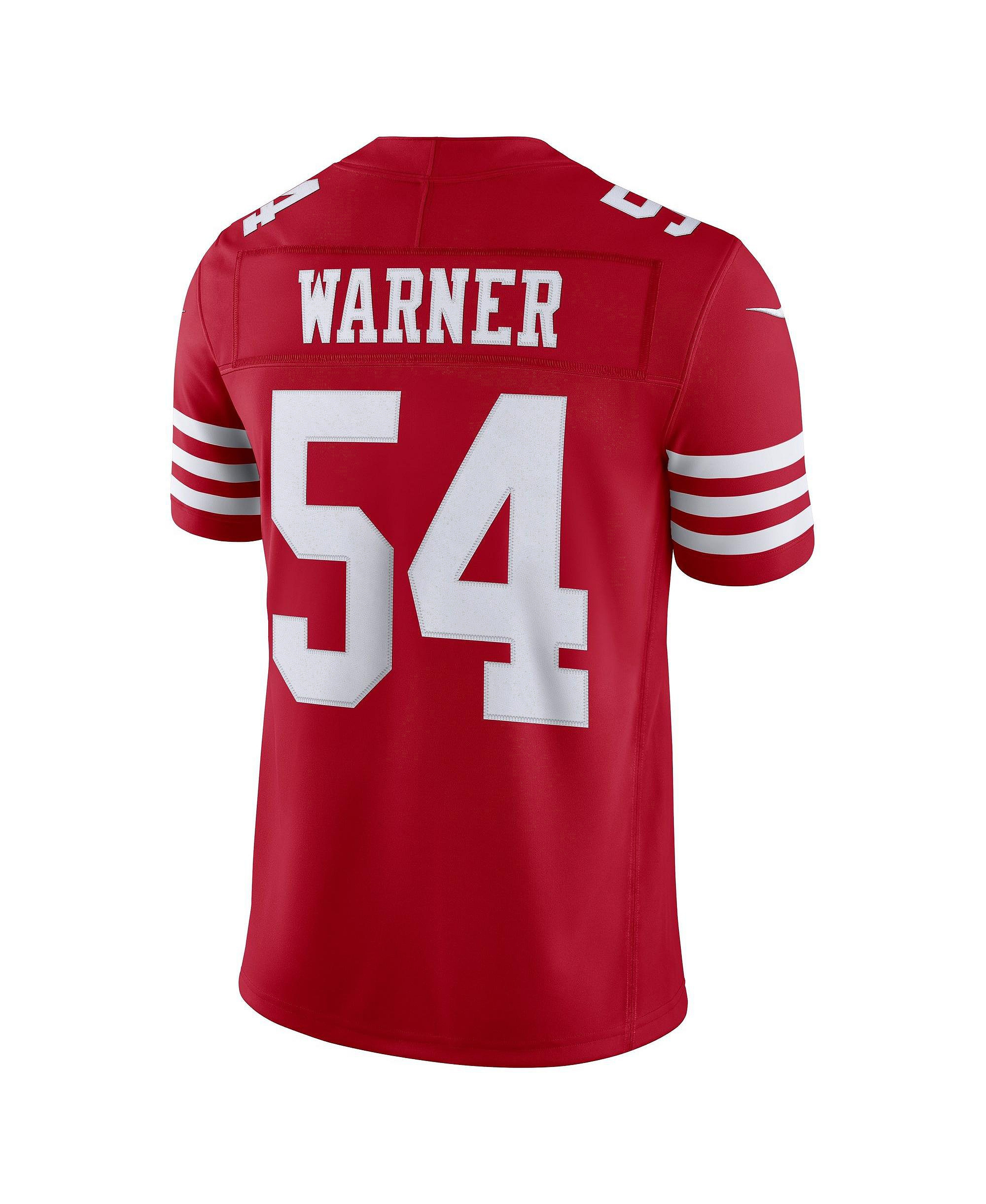 Nike Men's Fred Warner Scarlet San Francisco 49ers Vapor F.U.S.E. Stitched Limited Jersey - Scarlet