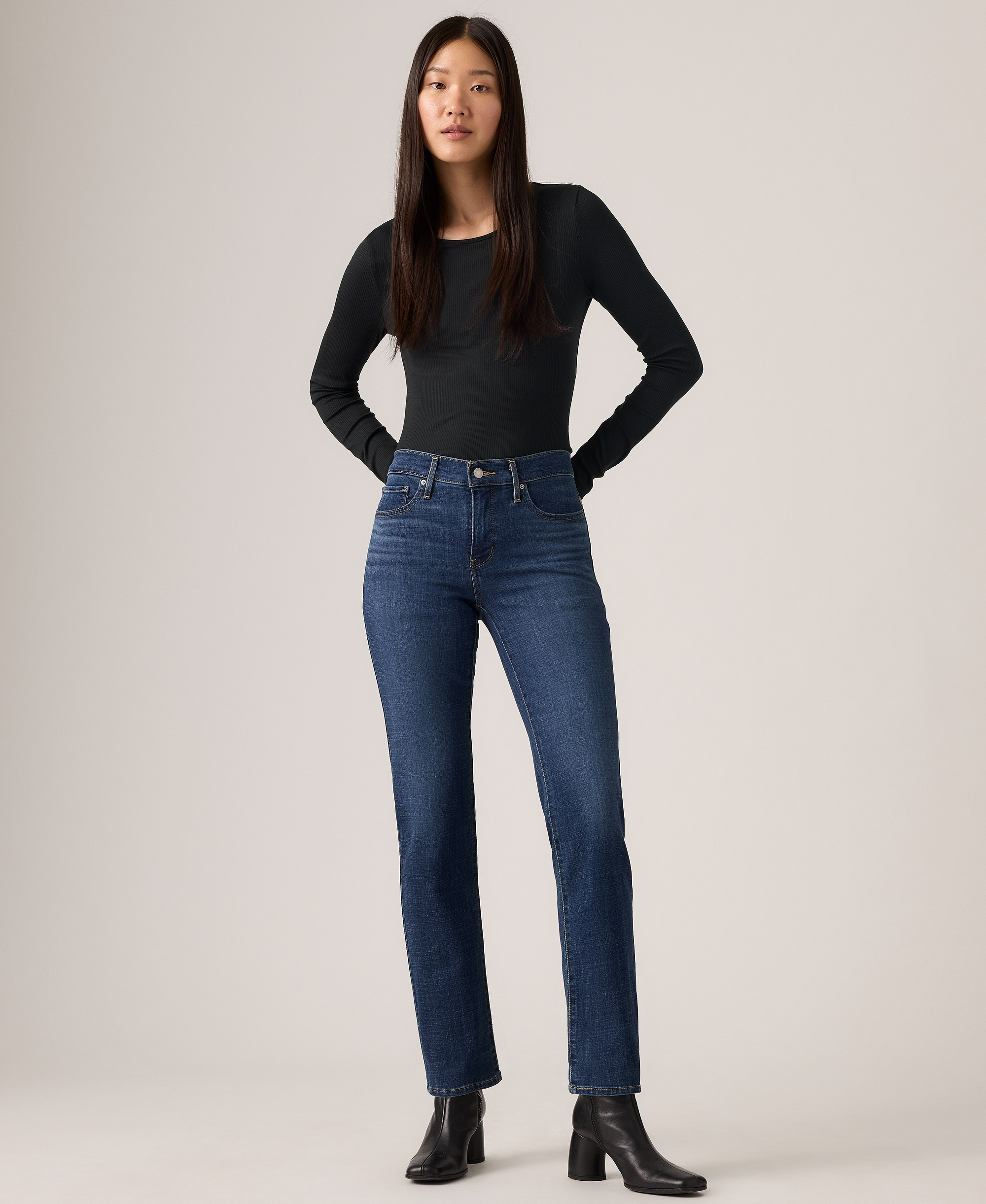 Levi's Women's 314 Shaping Slimming Straight Leg Mid-Rise Jeans - Lapis Loft