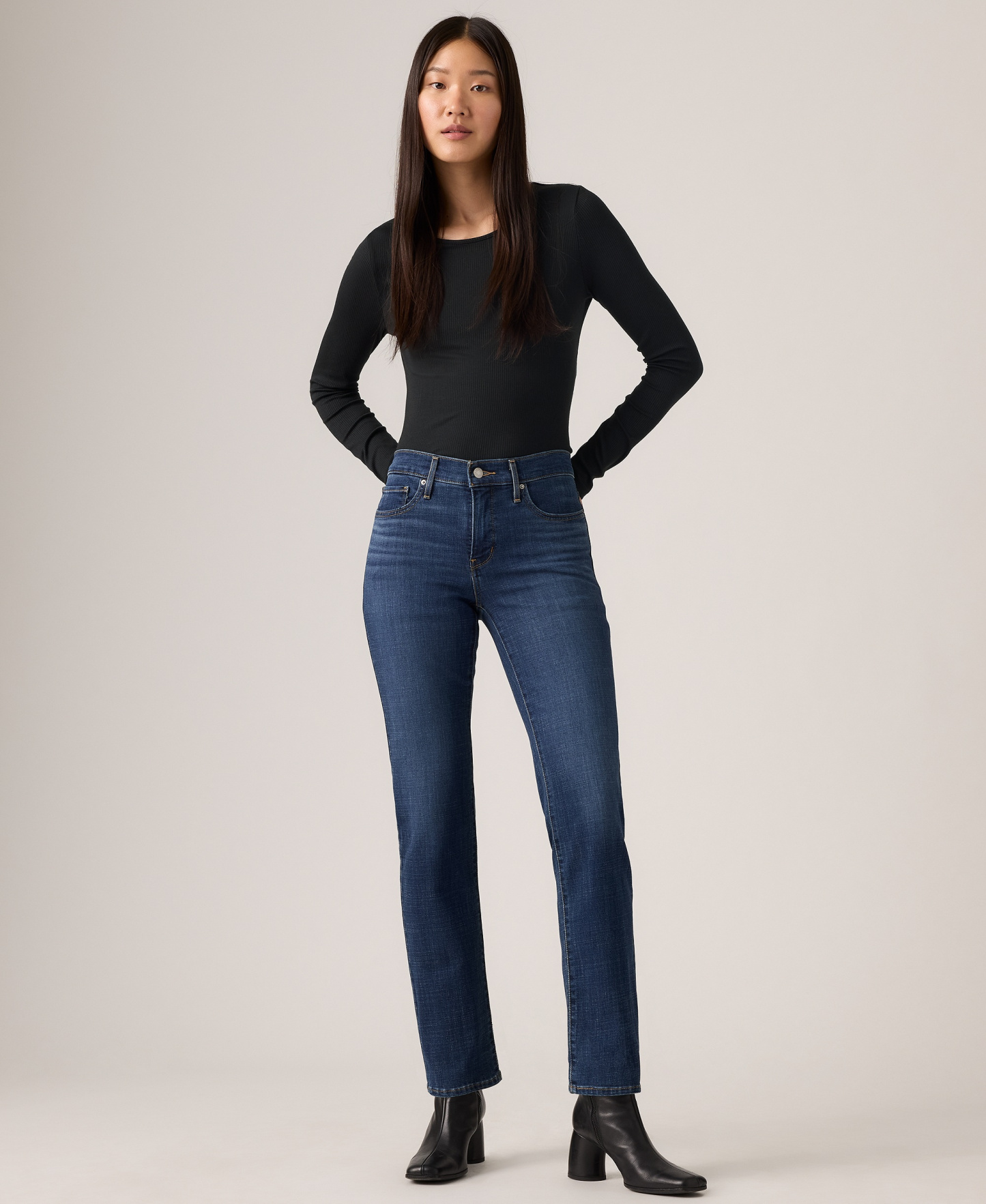 Levi's Women's 314 Shaping Slimming Straight Leg Mid-Rise Jeans - Lapis Loft