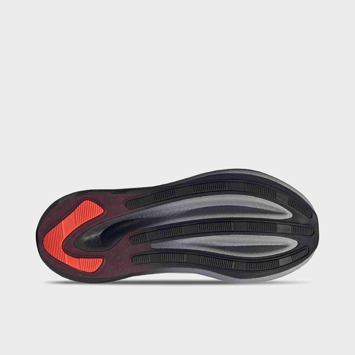 Men's adidas Originals HYPERBOOST EPHR Casual Shoes - Core Black/Solar Red/Silver Metallic - Bottom view