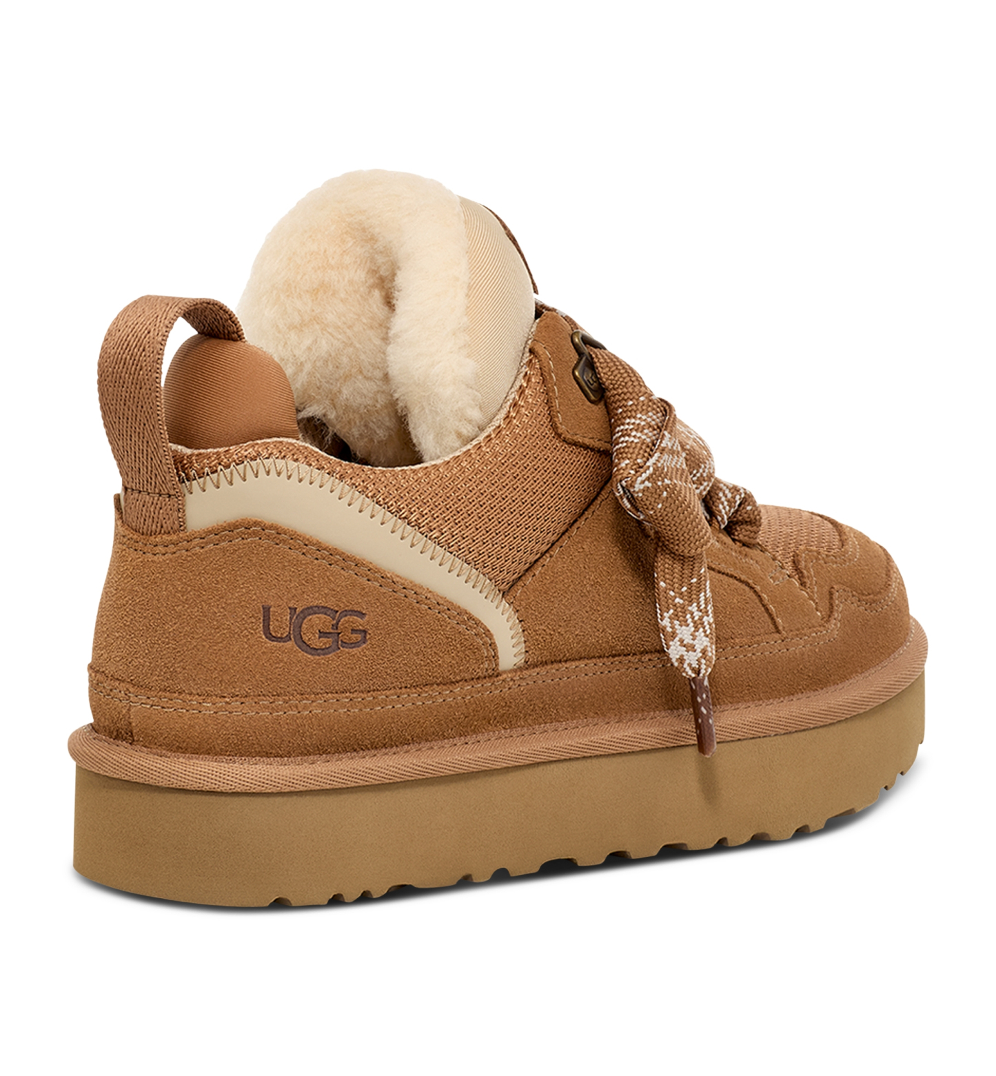 UGG® Women's Lowmel Lace-Up Sneaker Booties - Chestnut