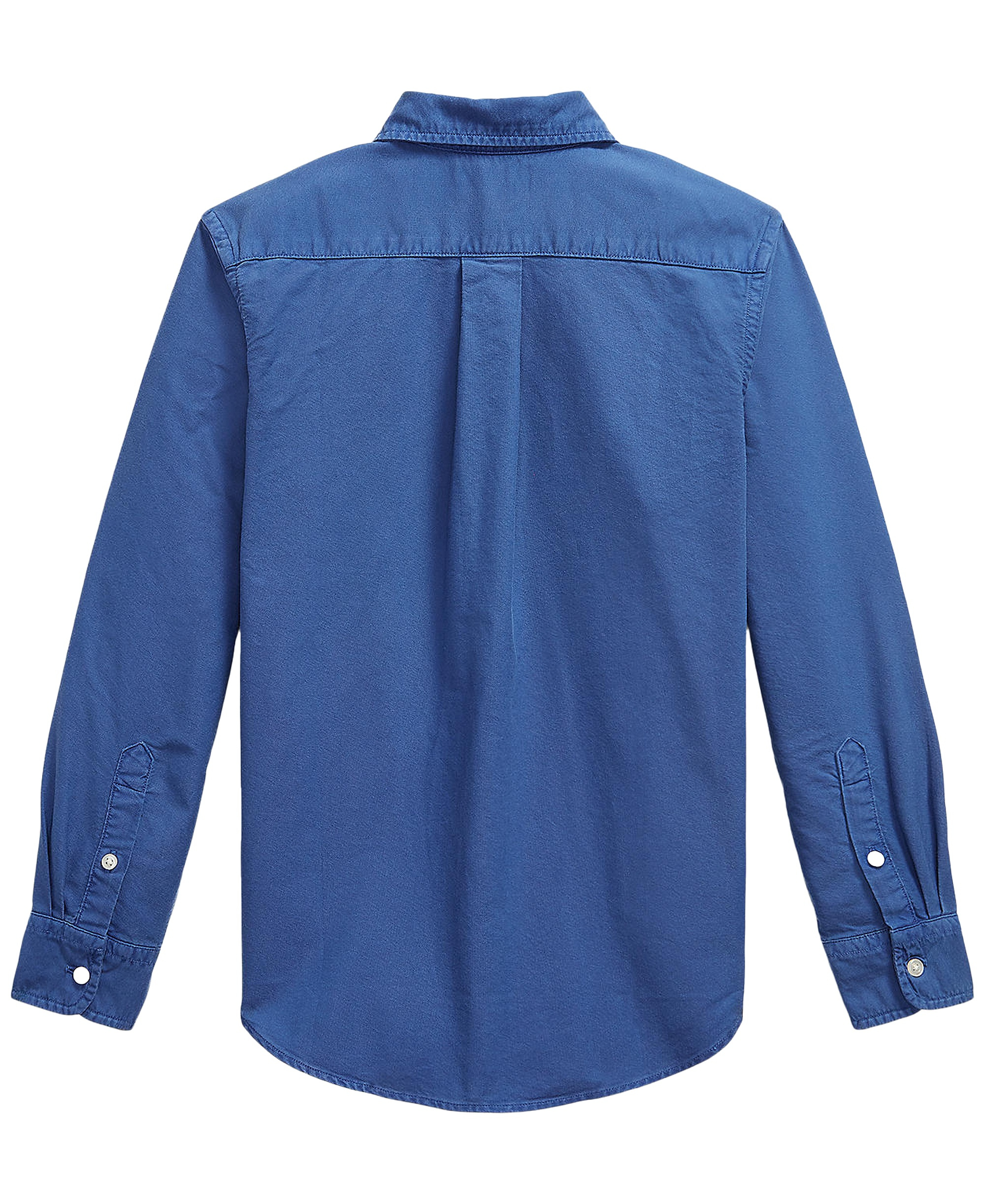 Polo Ralph Lauren Big Boys Garment-Dyed Cotton Oxford Shirt - Dusty Azure
