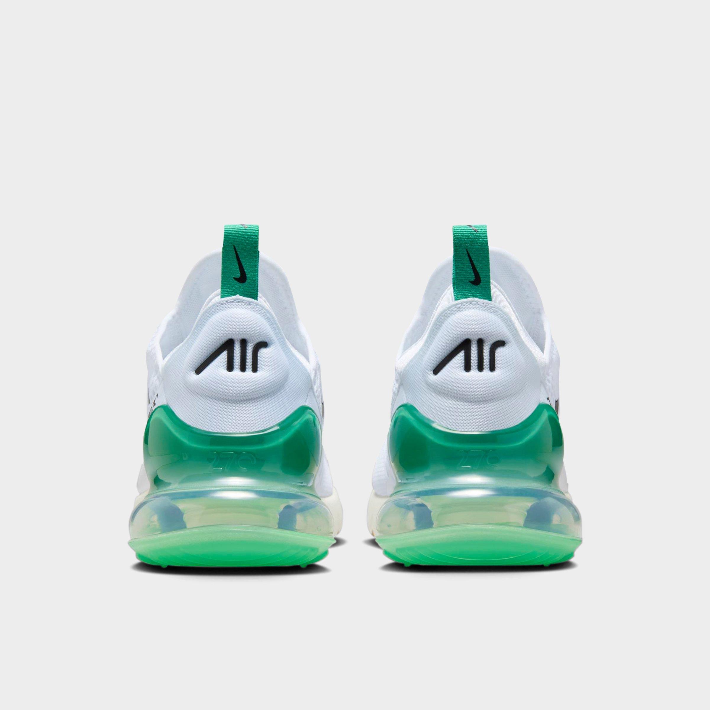 Women's Nithtke Air Max 270 Casual Shoes - Part 1 - White/Black/Summit White/Stadium Green - Back view